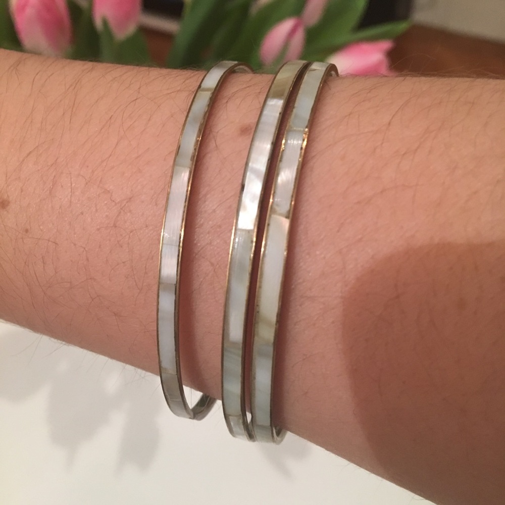 Three Pearl Bangles - image 2